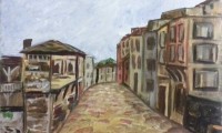 35x45cm Kağıt üzeri yağlı boya